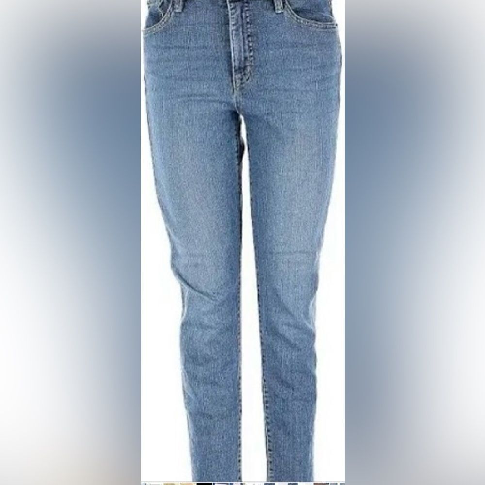 🛍️Lauren Jeans CO. Women’s Topered Leg Blue Jeans Petite Size 6💥